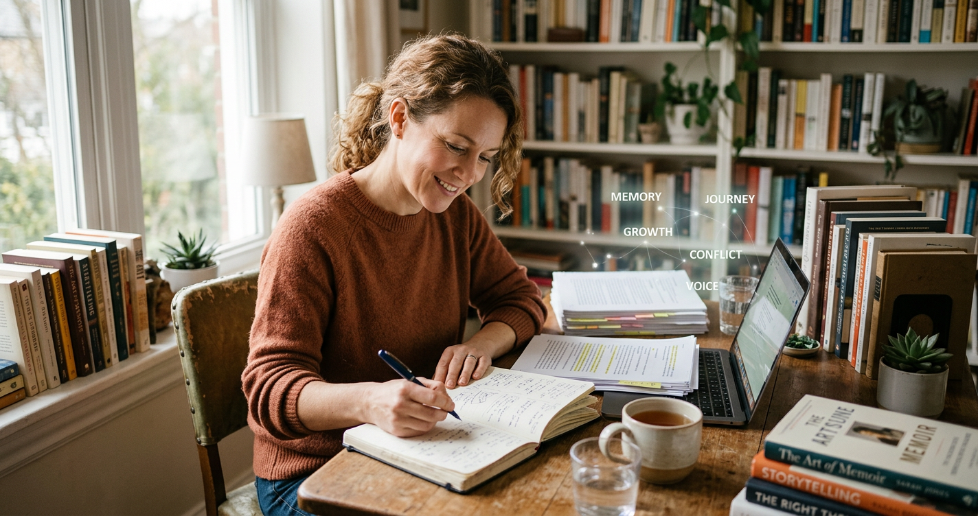 Illustration for the article: Choosing the Right Theme for Your Memoir