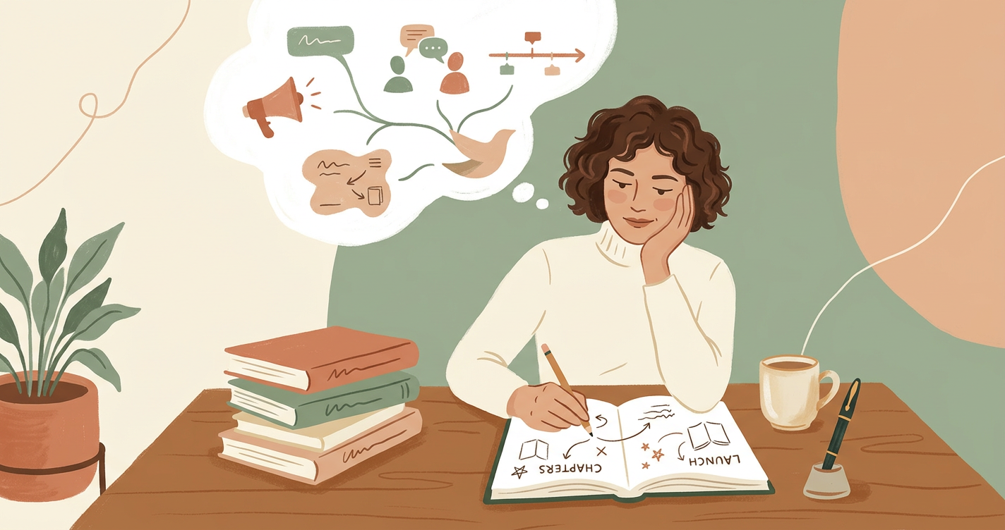 Illustration for the article: Creating an Effective Book Launch Plan