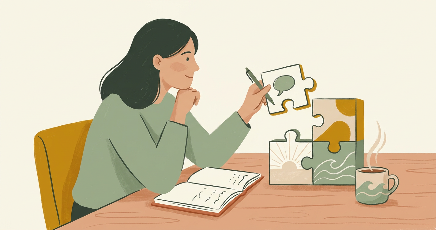 Illustration for the article: Defining Your Author Voice and Brand Identity