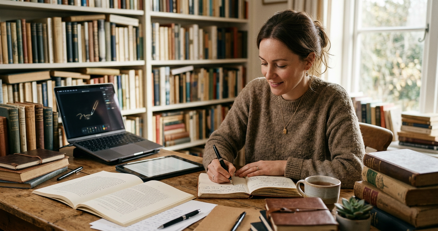 Illustration for the article: How to Use AI for Book Editing