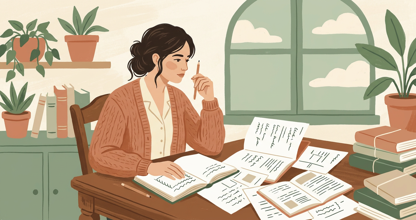 Illustration for the article: Poetry Book Formatting: A Guide to Interior Design